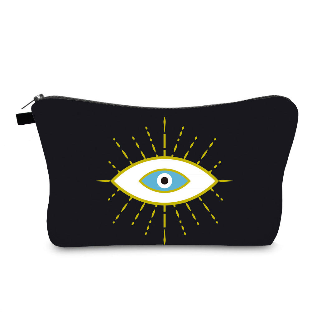 Wholesale Polyester Evil Eye Printed Storage Bag